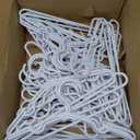 VTRIN Baby Hangers 60 Pack Large Capacity Hard Plastic Kids Hangers Suitable for All Clothes of Infant and Toddler, Such as Short, Shirts and Thick Coats, for Kids Clothes (White)