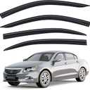 Tape-on Window Visors Rain Guards for Honda Accord Sedan 2008-2017