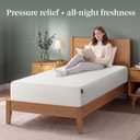 Zinus 8 Inch Twin Green Tea Memory Foam Mattress [New Version], Fiberglass Free, Medium Firm Feel, Zoned Pressure Relief, Certified Safe Foams & Fabric, Mattress in A Box