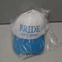 Fetti White + Blue Bride Trucker Hat | Bachelorette Accessory, Bridal Headwear, Bach Party Decorations, Bridesmaid Gift, Wedding Cap 