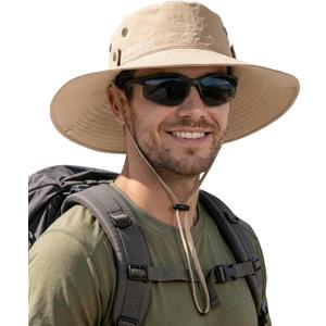 FURTALK Sun Hats for Men Fishing Hat UPF 80+ Foldable Wide Brim Outdoor Hiking Beach Summer Hats
