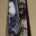 Sturdy Outdoor Heated Cat House for Winter, Insulated Heated Cat House for Outside with Two Door, Feral Cat Shelter with Waterproof Awning, Outdoor Cat House Barn Stray Kitty (15.0"L x 12.0"W x 16.0"H, Desert Camo)