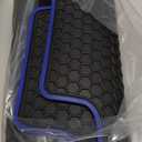 Car Floor Mats Custom Fit for Nissan Kicks 2018 2019 2020 2021 2022 2023 2024 Odorless Washable Heavy Duty Rubber (All Weather) Floor Liners Front and Rear Row Set Blue