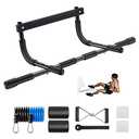 Ally Peaks Pull Up Bar for Doorway | Thickened Steel Max Limit 440 lbs Upper Body Workout| Multi-Grip Strength| Indoor Chin-Up Bar Fitness Trainer for Home Gym Portable