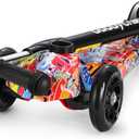 Kids Kick Scooter, 3 Wheeled Scooter for Kids, Child/Toddlers Toy, Adjustable Height, Anti-Slip Deck, Flashing Wheel Lights, for Boys/Girls 3-12 Year Old