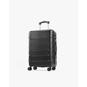 Suitcase 20 Inch Carry-On Luggage, Hardside Suitcase with Spinner Wheels, Lightweight ABS Hard Shell Travel Luggage, TSA Approved Lock, Expandable Small Suitcase for Business & Travel–Black
