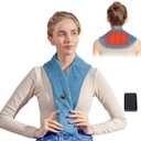 Remo Neck Heating Pad, Portable Cordless Heating Pad for Neck Pain, Compact Heated Neck Wrap with Soft, Heated Scarf Gift for Family,Tiffany Blue