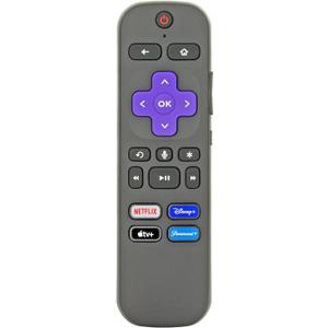Replacement RC-EL1 / RC-EL2 Universal Streaming Player Remote Control for Roku Streaming Sticks, Players and TVs with Voice. RCEL1 / RCEL2 Remote Control with Voice and App Shortcut Keys. [RF]