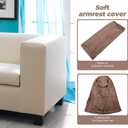 BESPORTBLE Stretch Couch Arm Covers - 2 Pcs Couch Arm Covers Polyester Anti- Slip Armchair Cover Armrest Cover for Chairs Sofa Stretch Armrest Furniture Protector Washable Armchair Slip