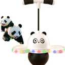 Panda Pogo Ball with Colorful Light Toys Gifts for Boys Girls Ages 5, 6, 7, 8, 9, 10 up to 150 lbs, Balance Board Jumper Birthday Gifts for Kids Back to School