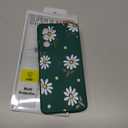 LEECG for Samsung Galaxy S21 Case, Floral Creative Sides Fashionablee Designs Soft Silicone Slim Phone Cover for Samsung S21, Daisy Green