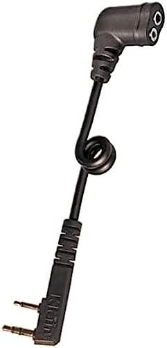 Klein Radio Audio Adapter, Compatible with Kenwood 2-Pin Two Way Radios, NX-1300 NX-340 TK-3402 TK-2170 TK-3312 TK-3360 TK-2312 NX-P1200 and NX-P1300, Compatible with Motorola 2-Pin Earpiece
