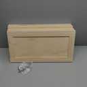 Cinnvoice 2 Pcs 12'' W x 24'' H Unfinished Pine Kitchen Cabinet Door Replacement with 4 Pcs Cabinet Hinges Wood Shaker Door Front Replacement for Kitchen, Bathroom, Vanity