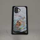 MERRO for iPhone 17 Case - Wireless Charging Compatible - Dual-Layer Hard Shell & Silicone Cover - Protective Phone Case with Cute Wildflower Designs for Women - Ocean Mosaic Art