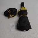 Satol Extra Large Golf Umbrella, 46/54/62 Inch Windproof 10 Ribs Vented Double Canopy Reflective Strips Automatic Open/Close Waterproof UV Protection Portable Compact Umbrella for Outdoor & Travel (Black Oval Handle)