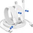 USBC to USBC Cable for iPhone 17 16 15, 10FT 3Pack 60W Long Charger Cord Type C Fast Charging for iPhone 17 Air/ 16e/ 17/ 16/ 15(Pro Max, Pro, Plus), iPad, Samsung Galaxy S25, S24, S23, S22 Ultra, Android Phone