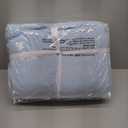 Swift Home King Baby Blue Comforter Set - Ruched 3D Floral Pintuck Bedding Set - 3 Pieces Bed Linen, 1 Comforter and 2 Pillow Shams