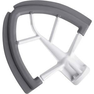 Flex Edge Beater for KitchenAid Tilt-Head Stand Mixer, 4.5-5 Quart Flat Beater Paddle with Flexible Silicone Edges Bowl Scraper, White