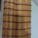 LazBlinds Cordless Blackout Bamboo Roman Shades, Room Darkening Blinds for Interior Windows, Thermal Insulated Roll Up Bamboo Blinds for Home & Patio, 30" W x 64" H, Penang Teak