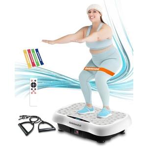 Vibration Plate Exercise Machine, Vibration Plateform for Lymphatic Drainage, Whole Body Workout Vibrate Fitness Board for Weight Loss Shaping Toning, Home Gym Equipment