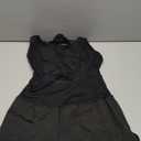 YOAKUKA Womens Workout Rompers Running Outfits Padded Bra Tennis Exercise Jumpsuits Gym Clothes, Color Black, Size Medium 