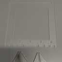 RENIAN Jewelry Photography Props Board Acrylic Frame Tabletop Stand for Studio Shooting Necklaces, Stud Earrings and Earrings Drop Dangle Display Holder