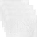 100% Turkish Cotton Bathroom Floor Towel, 4 Pack, Soft Bath Mat Towel, Quick-Drying, Machine Washable, Absorbent, Hotel & Spa Quality, 20x27.5 (4, White)