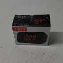 Timex Alarm Clock with Large Display, Digital Alarm Clock for Bedroom Includes 120V Universal Power Adapter (T121B - Black)