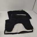 HOMEIDEAS 3 Pieces Bathroom Rugs, Extra Large Ultra Soft Non Slip Absorbent Chenille Toilet Bath Mat Set (Black,17"x24"+20"x48"+U Shape 20"x24")