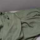 Sage Green Linen 100% Blackout Curtains 90 Inches Long for Bedroom Back Tab Elegant Country Farmhouse Black Out Room Darkening Thermal Insulated Soundproof Drapes Living Room Office 2 Panels Set 52x90