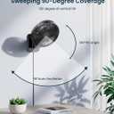 8.5-Inch Quiet Wall-Mounted Oscillation Fan with Remote & Timer, 4-Speed Adjustable for Small Bathrooms, Indoor Bedroom Cooling for RV, Adjustable Tilt, 5.92 ft Cord, Garage Cooling Fan for Home
