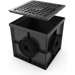 Vodaland 16x16 Large Catch Basin with Sediment Basket and Ductile Cast Iron Grate SWI8473