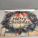 Merry Christmas Dishwasher Magnet Cover,Rustic Wooden Kitchen Decor Waterproof Refrigerator Magnet Appliance Cover Protector,23Wx26H Inches