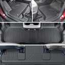 Floor Mats Cargo Mat Set for 2024 2025 2026 GMC Acadia 7 Seats Car Mats Accessories, All-Weather TPE Trunk Mat Cargo Liner Seat Back Covers Door Sill Guards