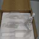 Resin Thinker Statues White Decor, 3pcs Abstract Sitting Sculptures, Bookshelf Desk Figurines, Home Office Living Room Shelf Accents, Gold Centerpiece Table Decorations