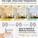 Flush Mount Ceiling Light, Modern Moon & Star Ceiling Light Fixture, 3 Color Temperature LED Bedroom Lighting for Kids Room, Kitchen, Living Room, Hallway