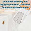 Mini Foldable Desktop Mop, Sponge Wet & Dry Mop, Portable Lazy Self-Squeeze, No Hand Wash for Bathroom, Kitchen, Desktop, Glass, Living Room, Car (2-Pack+6 Pads+3 Hooks)