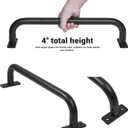 ESPETS 17 Inch 6 Pieces Black Metal Safety Handles for Playground - Swing Set Accessories Grab Handles, Playset Hand Grips, Indoor Monkey Bars for Jungle Gym, Playhouse, Climbing Frame