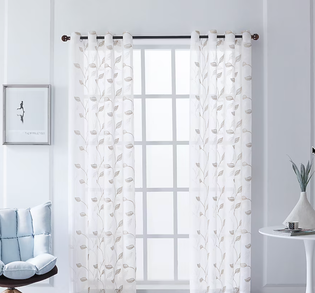 jinchan Taupe Linen Blend Curtains 72 inch Length 2 Panels for Bedroom Living Room, Light Filtering 50 inch Wide Farmhouse Drapes with Rod Pocket Back Tab(50W x 72L, Taupe), 50"W x 84"L