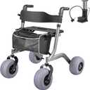 Foldable Beach Wheelchairs for Adults, Wheel Chair with Lightweight Aluminum Frame & Ergonomic Handles, Perefect for Outdoor Use