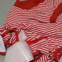 FUAMEY Dog Recovery Suit Male,Dogs Surgery Neuter Suits Puppy Spay Shirts for Female Protect Dog's Skin Anti Licking Abdominal Wounds Doggie Onesie Pet Bodysuit Alternative to Cone Red Stripes XL (XL(Back:20.1-24.8in,WT:42-75lbs))