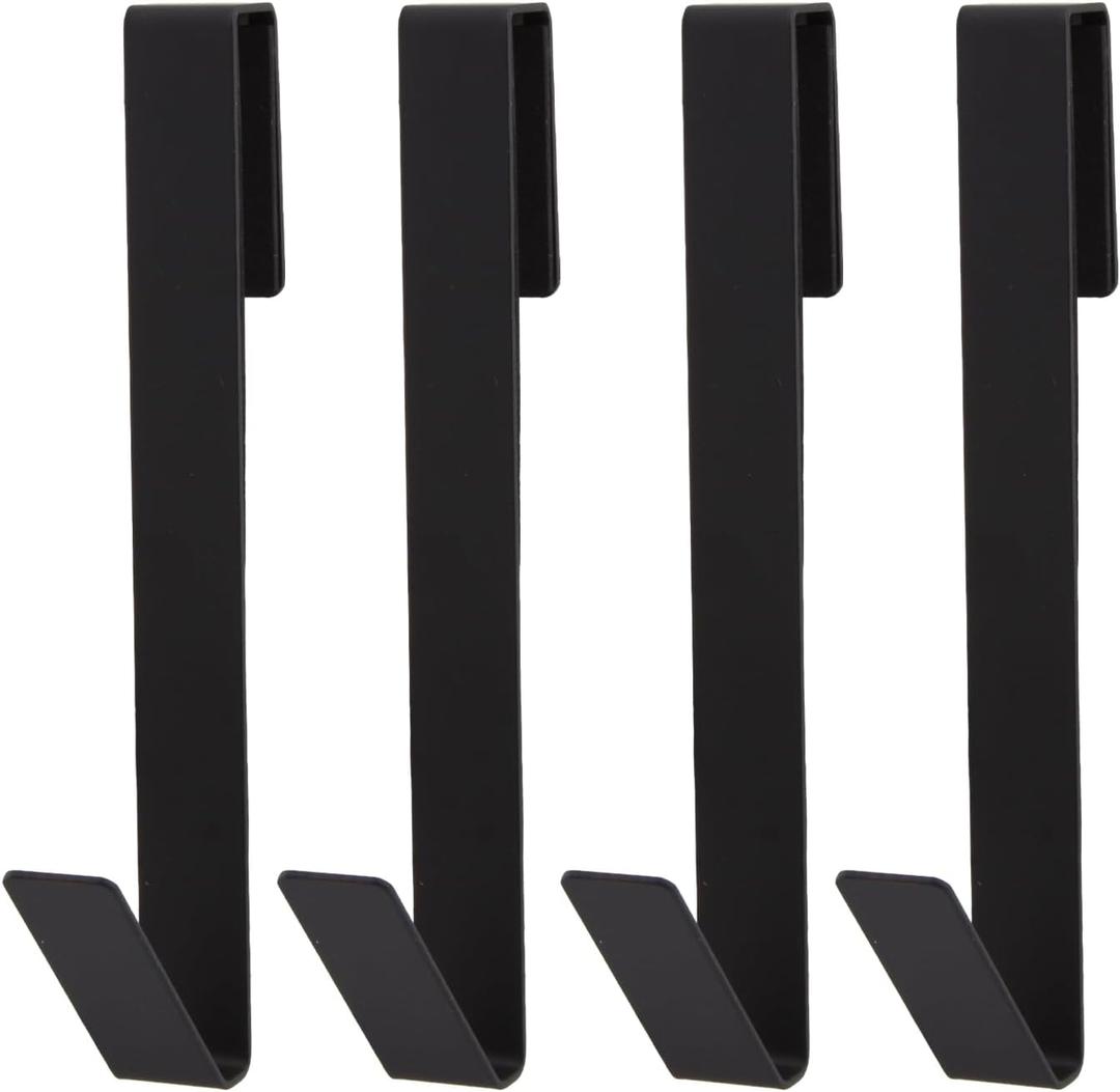 7 Inch Over The Door Towel Hooks - 4 Pack Heavy Duty Drilling-Free Shower Door Towel Hook for Frameless Glass Shower Door