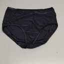 Vanity Fair Women's Illumination Brief Panties (Regular & Plus Size), Plus Size - Midnight Black, 9