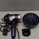 Hair Dryers for Women, CONFU Hair Dryer with Diffuser, Blow Dryers for Men, Hairdryer with Diffuser Attachment, Portable Lightweight Fast Drying Negative Ion Hairdryer for Home (Blue)