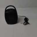 Kismile Small Electric Space Heater Ceramic Space Heater, Portable Heater Fan for Office with Adjustable Thermostat and Overheat Protection ETL Listed for Kitchen, 750W/ 1500W(Black)