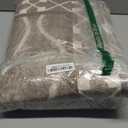 DweIke 4x6 Area Rugs for Living Room, Machine Washable Bordered Rug for Bedroom, Luxury Rubber Backing (Non-Slip) Low Pile Throw Carpet for Dining Room Kitchen Home Decor, Brown