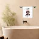 Funny Christmas Santa Kitchen Towels, Santa Claus Decor, Humor Xmas Lights Holiday Decorative Dish Tea Hand Towels for Kitchen Bathroom, 16x24 Inch Set of 2 (Gnome)