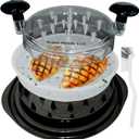 Chicken Shredder Large Meat Grinder Chicken Breast Shredder Heavy Duty Meat Shredder Tool Twist With Tray&Brush Hot Meat Shredder, Meat & Poultry Tools BPA-Free, Dishwasher Safe, Strong Non-Slip Base.