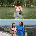 Wandering Nature Water Bottle Holder with Strap 32oz Insulated Water Bottle Carrier Sling Bag with Phone Pocket Water Bottle Pouch for Hiking Walking(Patent Pending)