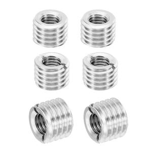 PATIKIL Thread Adapters Sleeve Reducing Nut, 6 Pcs M14x M8x10mm Male to Female Repair Insert Nut Screw Reducer Conversion Stainless Steel Fastener, Silver Tone